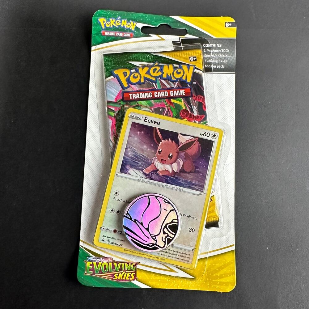 Pokemon TCG Sword & Shield Evolving Skies Eevee Blister Pack Sealed NEW